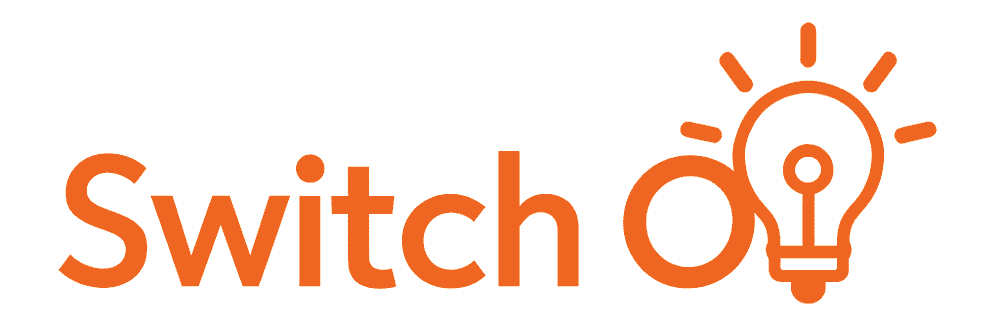 Switch On Electrical logo with lightbulb icon